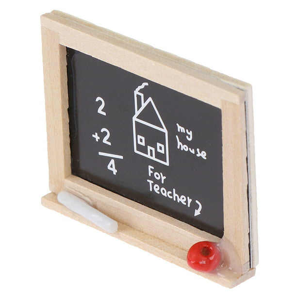 Mini Chalkboard Model for 1:12 Dollhouse Children's Room DIY Accessories